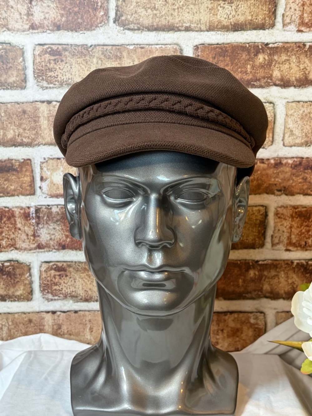 Brown Fisherman Cap Coastal Grandma Parisian Newsboy Hat Neutral Baker Boy